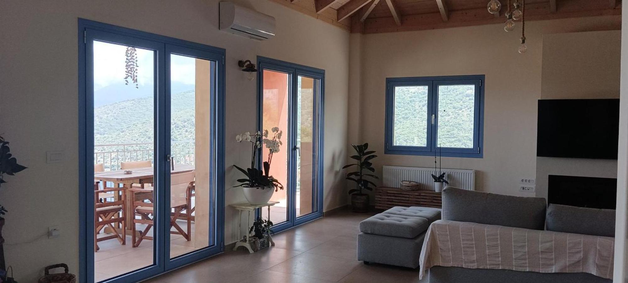 Augustela Villa Seaview Vacation Villa Agia Efimia Bagian luar foto